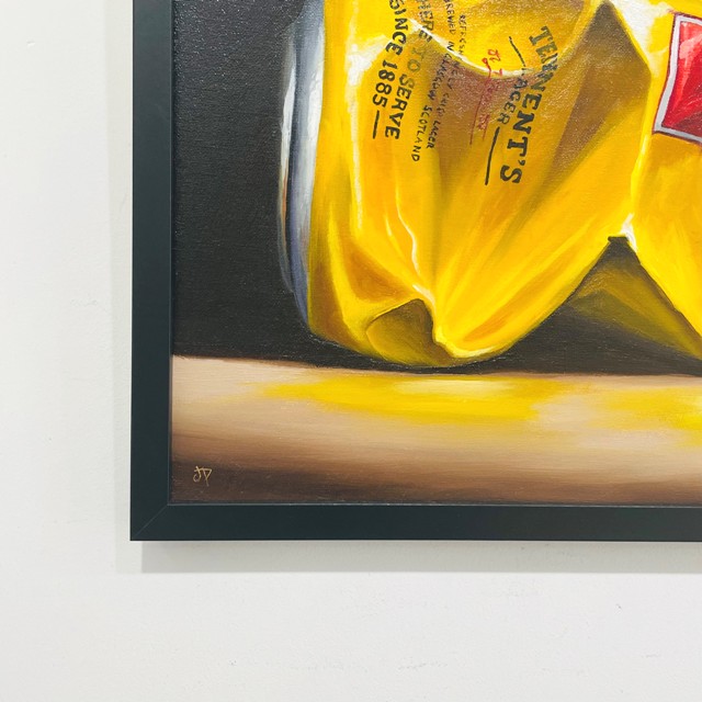 'Crushed Tennent's' by artist Jane Palmer